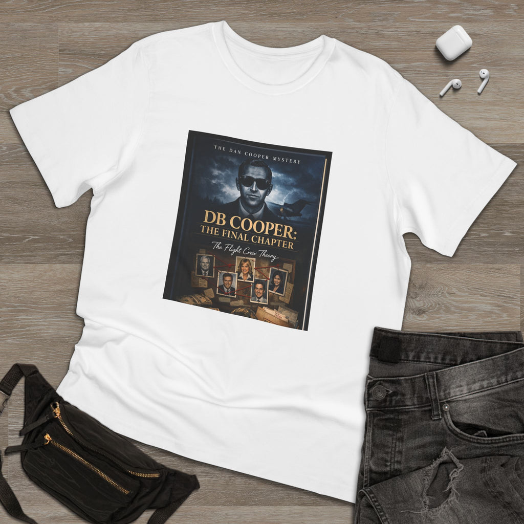 DB Cooper Poster T-Shirt — True Crime Vintage Heist Design