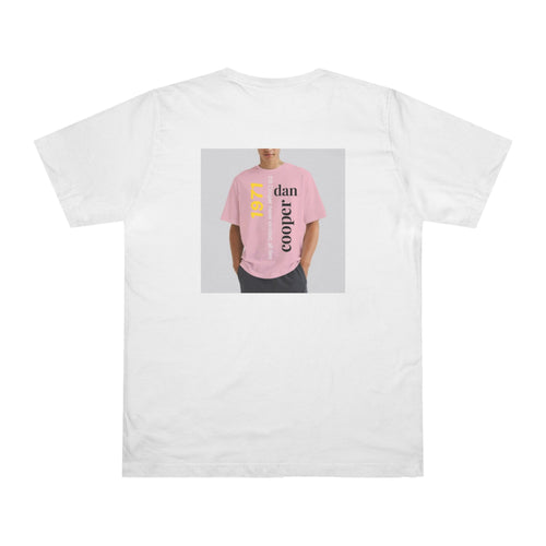 DB Cooper Poster T-Shirt — True Crime Vintage Heist Design